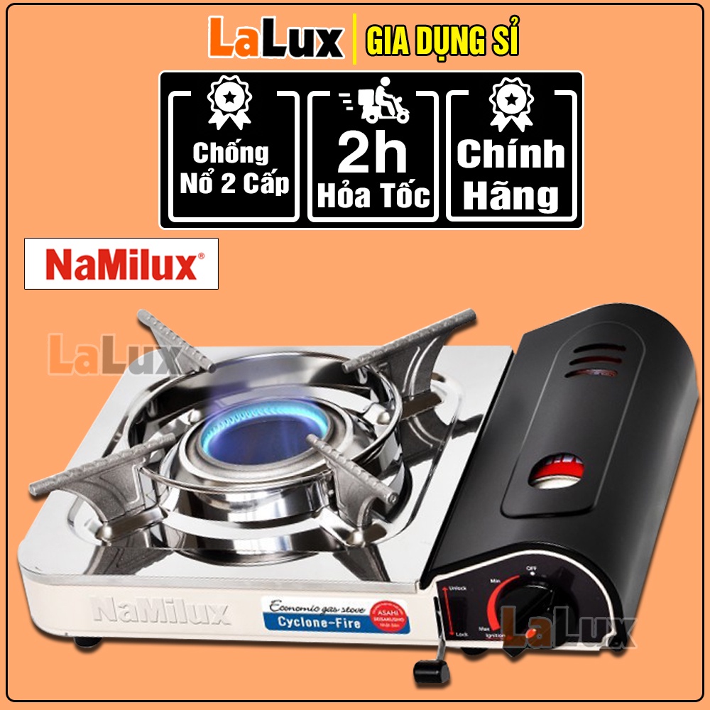 Bếp Ga Mini NAMILUX CAO CẤP - Bếp Gas Mini  Namilux An Toàn, Tự Động Ngắt Gas, Đạt Tiêu Chuẩn Nhật Bản LALUX