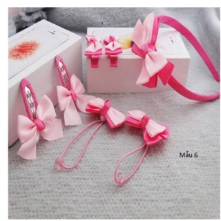 Set 7 món cài tóc ,kẹp tóc,bờm tóc cho bé đáng yêu luôn
