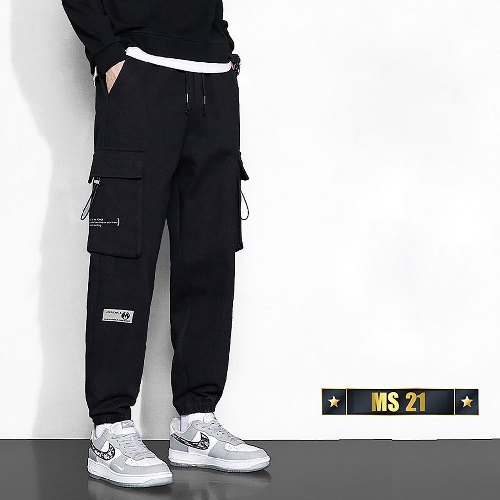 Quần jogger nam thể thao dáng hàn vải kaki ,hàng xuất cao cấp phong cách menfashion ms21