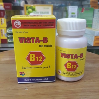 VISTA B12 lọ 100 viên bổ sung vitamin nhóm B