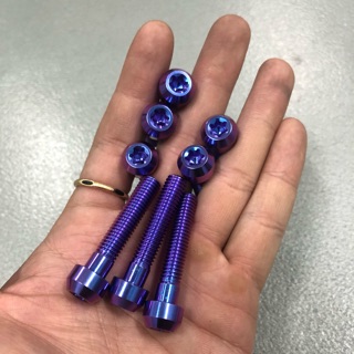 Ốc titan đầu trụ 8li4 (8x40) - gắn cho nhiều loại xe