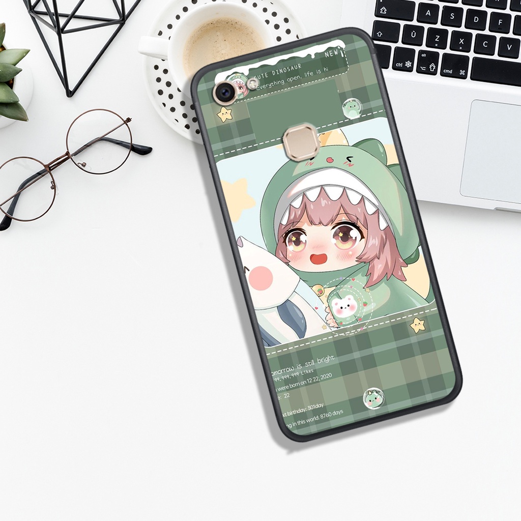 [HOT]ỐP VIVO V7 - V7 PLUS - V9 - Y85 - V11i - Y97, IN HÌNH KHỦNG LONG CHIBI SIÊU DỄ THƯƠNG.