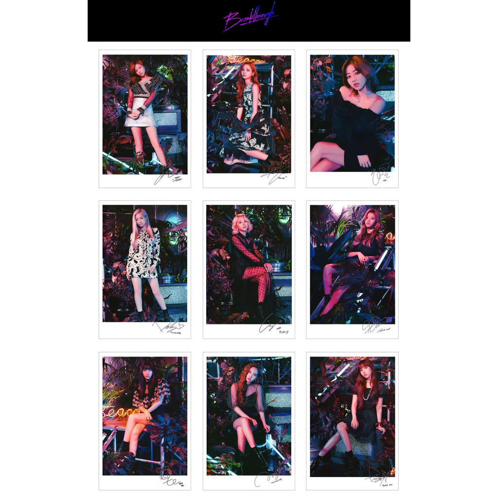 Lomo Card Ảnh TWICE - BreakThrough + Happy Happy ( 36 ảnh)