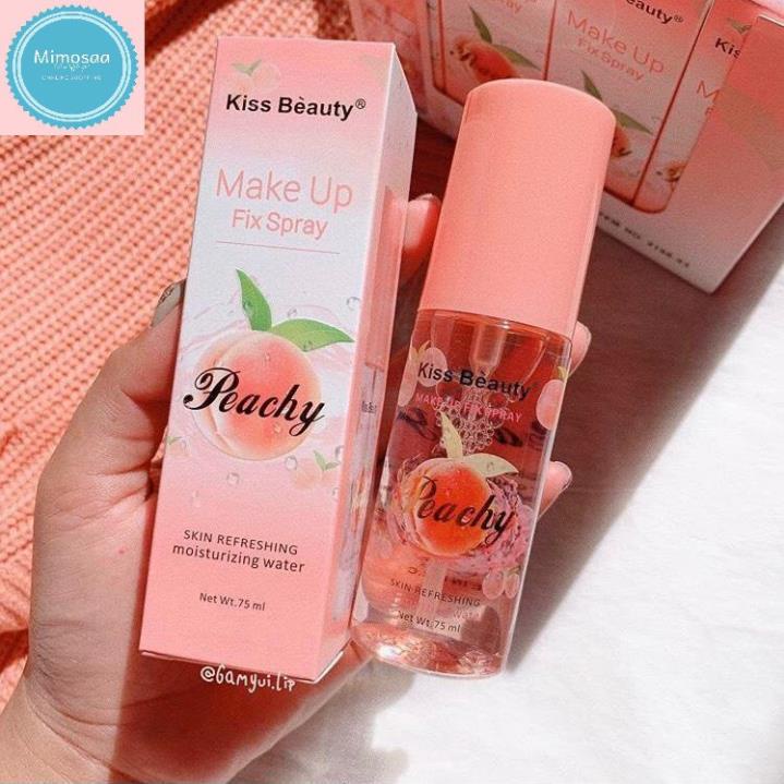 Xịt Giữ Makeup Hương Đào Hãng Kiss Beauty 75ml Mã 2166-03 | BigBuy360 - bigbuy360.vn