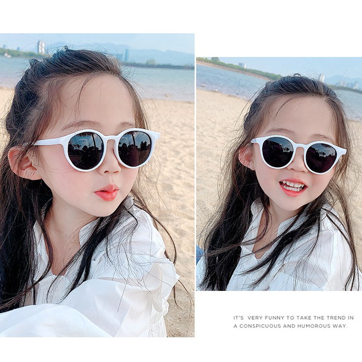Kính râm chống tia UV400 kiểu dáng cổ điển phong cách Hàn Quốc dành cho trẻ em