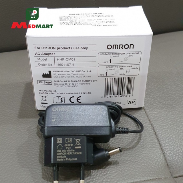 Bộ Đổi Nguồn Adapter Sạc Máy Đo Huyết Áp OMRON [Chính Hãng] Bảo Hành 6 Tháng - Medmart