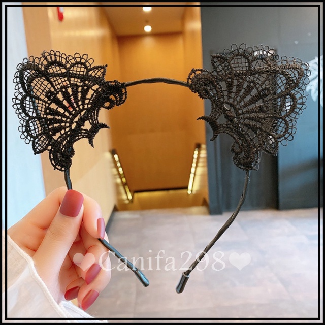 Bờm Tóc - Cài Tóc Tai Mèo Sexy Ren 7002