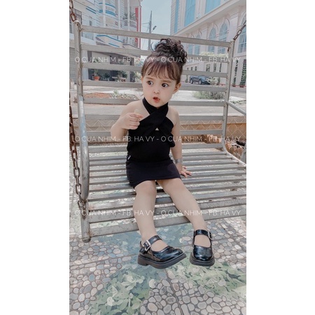 Váy body chéo cổ cá tính cho bé ❤️