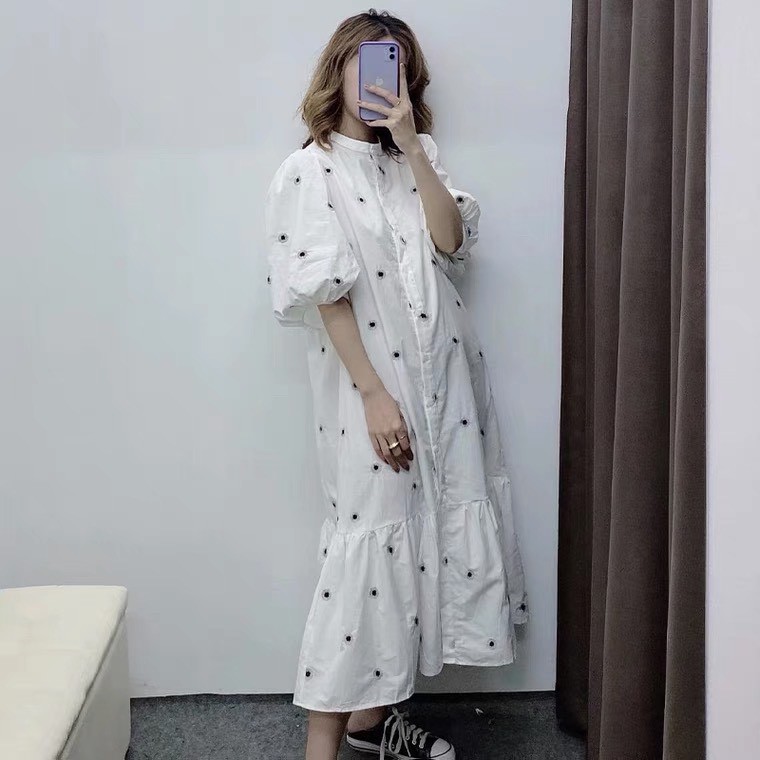 [Mã FAGREEN1505 giảm 10% tối đa 30K đơn 99K] VÁY DÁNG XÒE TAY BỒNG HOA ( ảnh thật ) | BigBuy360 - bigbuy360.vn