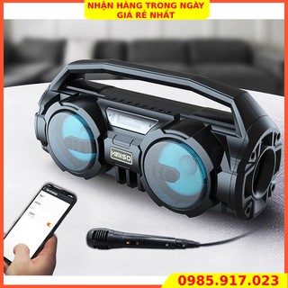 Loa bluetooth xách tay Kimiso tặng kèm míc hát karaoke