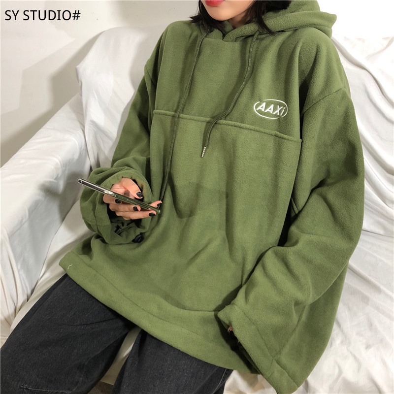 Áo hoodie SUXI tay dài phong cách Hàn Quốc thời trang dành cho nữ