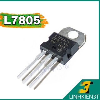Ic nguồn l7805cv l7805 7805 1.5a 5v to-220 chính hãng