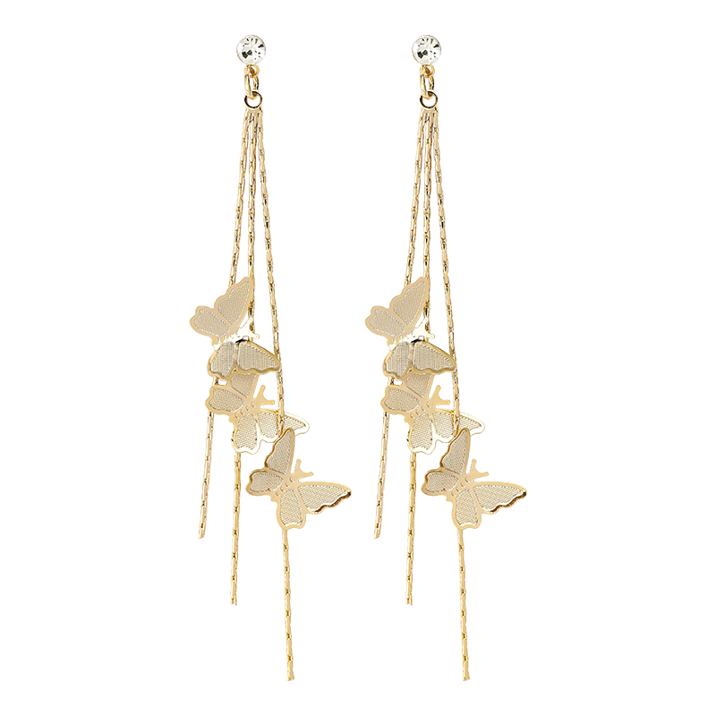 Hoa Tai Dáng Dài Phối Nơ Xinh Xắn Thời Trang Cho Nữ