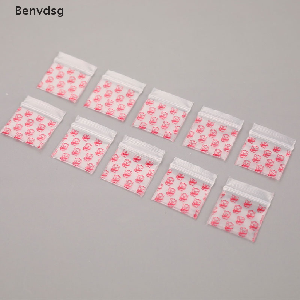 Set 100 Túi Zip Nhựa Mini Đựng Thuốc Tiện Dụng