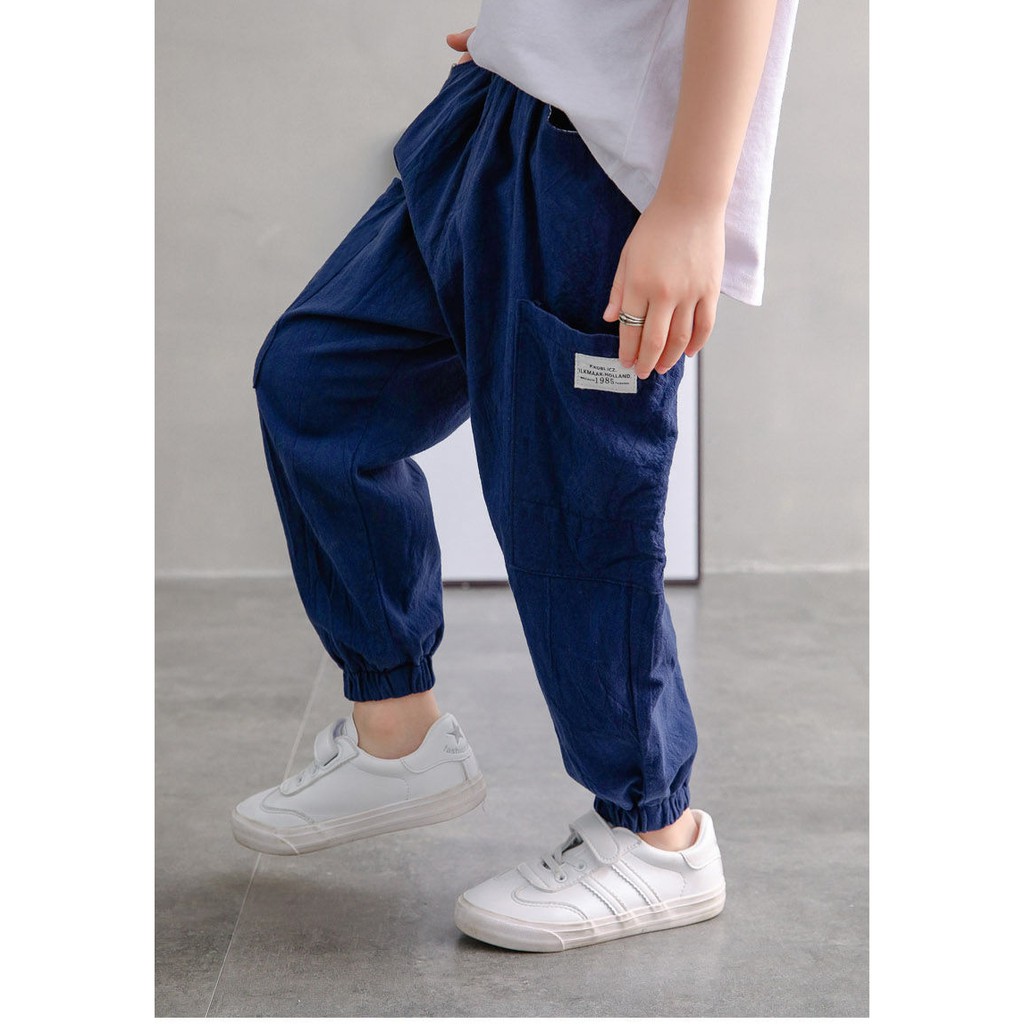Quần Dài cotton thời trang mùa hè cho bé trai