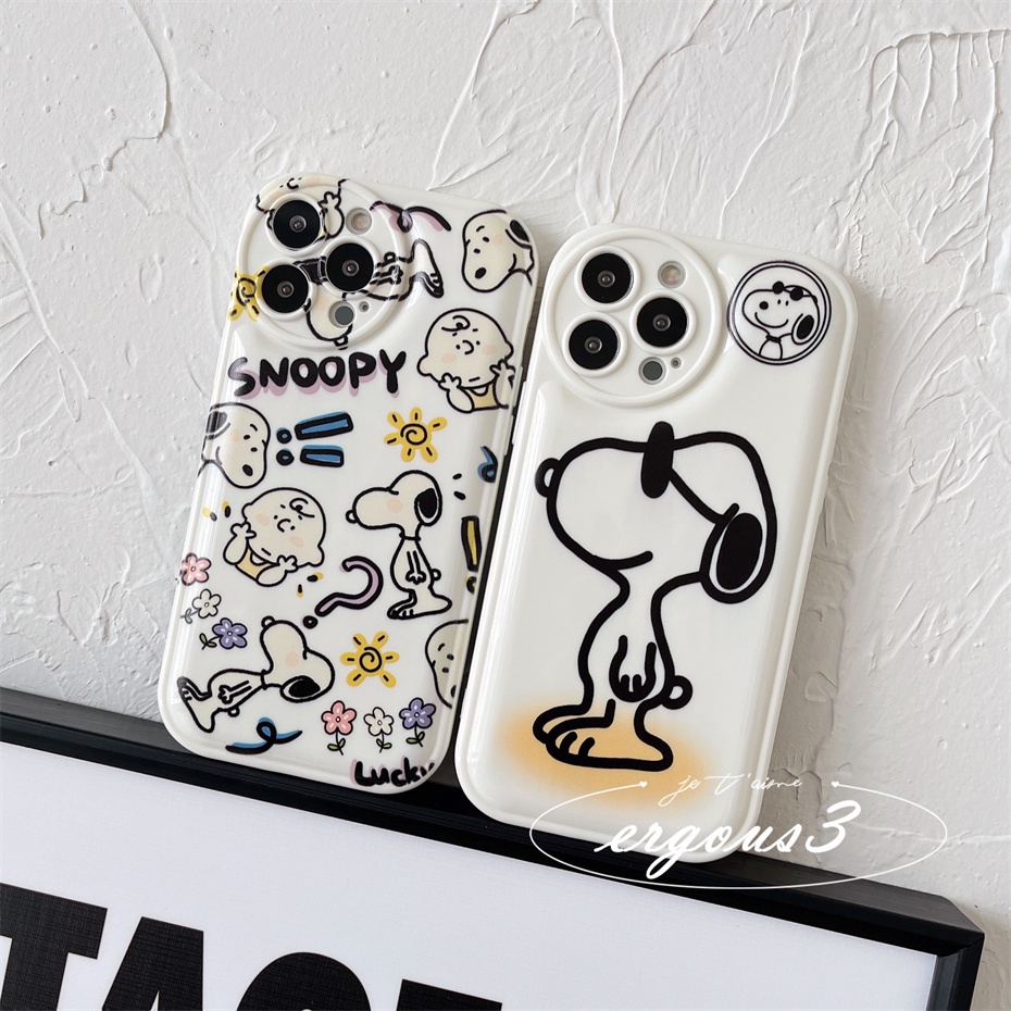 Ốp Điện Thoại Mềm In Hình Snoopy Hoạt Hình Dễ Thương Cho iPhone 14 13 12 11 Pro Max SE2020 X XR Xs Max 7 8 Plus