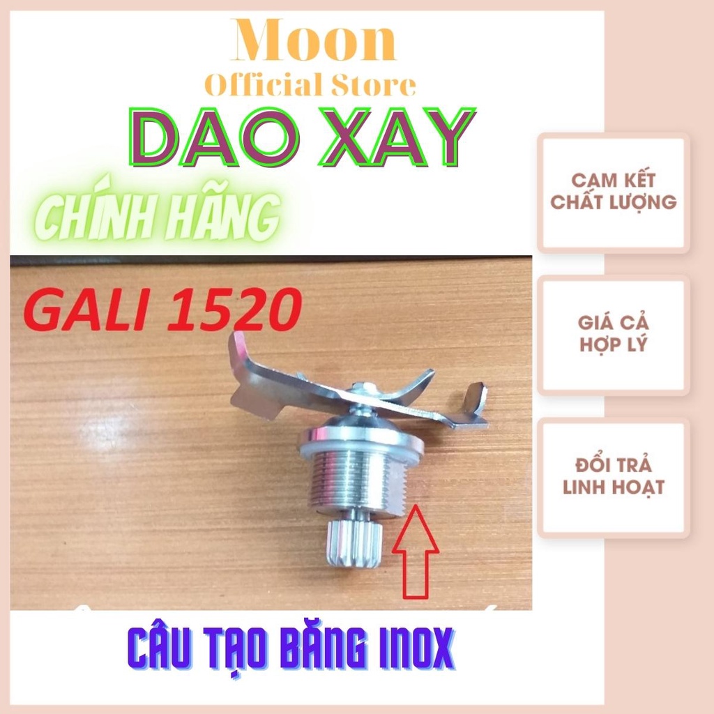 Ly xay sinh tố công nghiệp Gali 1520 dung tích 1.5 lít, dao inox, nhông kim loại, hàng chính hãng, thay thế yên tâm