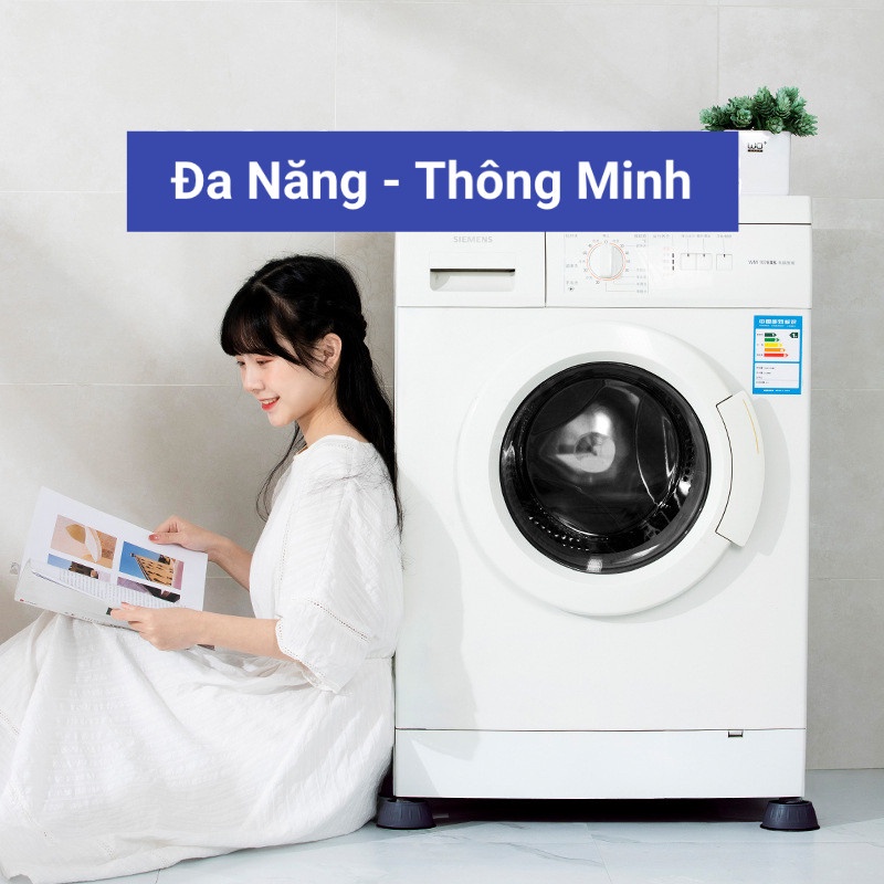 [GOSO] Bộ 4 Miếng Đệm Cao Su Lót Chân Máy Giặt Chống Rung Tiện Lợi