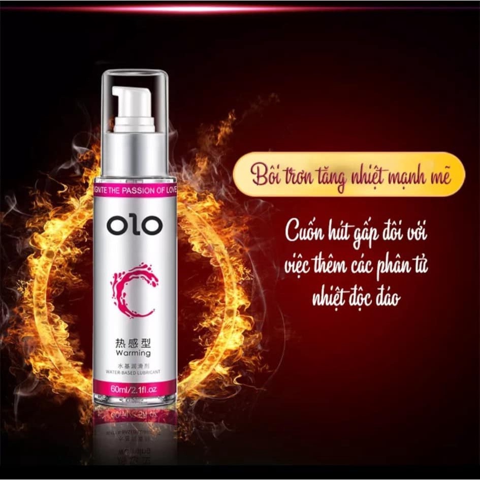 Gel Bôi Trơn OLO Cao Cấp, Gồm 3 Phân Loại Nóng Bỏng, Mát Lạnh, Trơn Tru Gấp 3 Lần , hộp 60ml