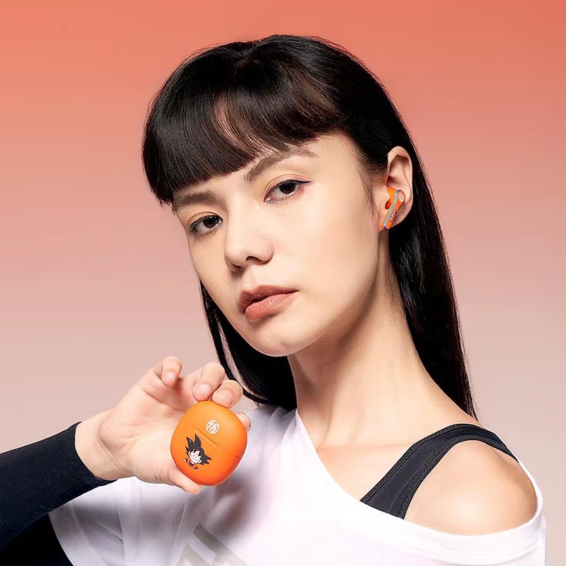 Tai Nghe Nhét Chụp Chup Tai Bluetooth Không Dây Chống ồn Blutooth Chơi Chơi Game Tai Nghe Pro Gameming Gaming Dragon Ball Goku Mini Android Earbud Earphone TWS Earphones Có Mic
