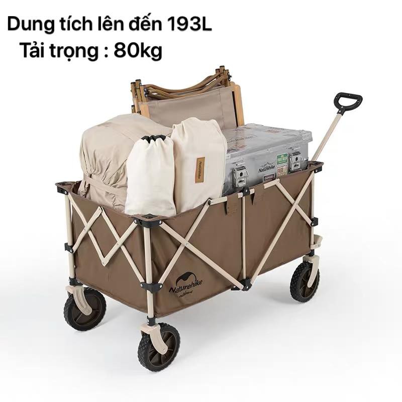 Xe đẩy hàng đa năng ( BẢN BÁNH NHỎ) dã ngoại Naturehike NH20PJ005