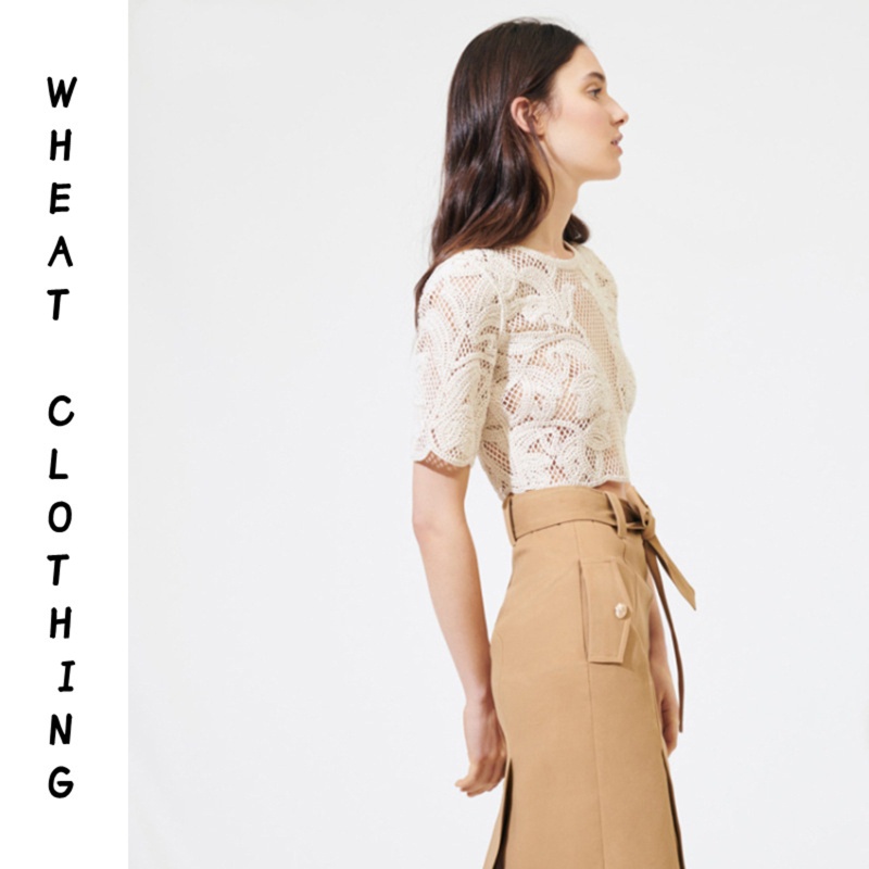 Áo Croptop Ren Lưới Dáng Rộng Chống Nắng Thời Trang Cho Nữ