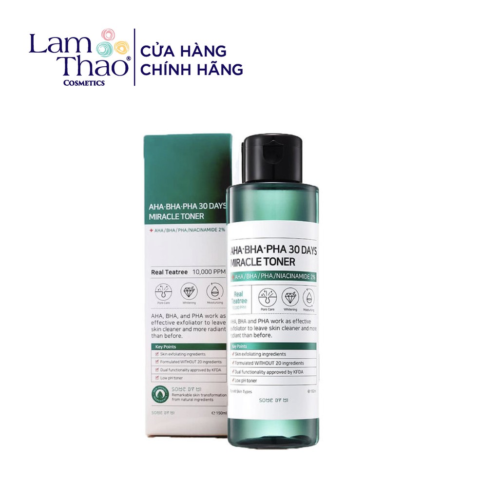 Nước Hoa Hồng Mụn Some By Mi AHA-BHA-PHA 30 Days Miracle Toner