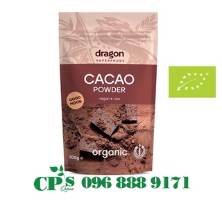 Bột cacao nguyên chất 200g Dragon Superfoods thumbnail