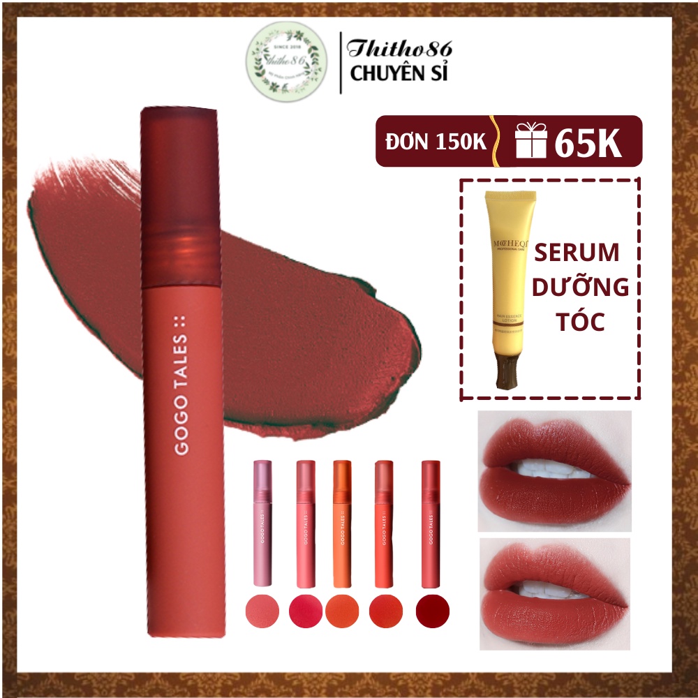 [ HOT NEW ] Son Kem Lì Mịn Môi GOGOTALES Air Velvet Lip Gloss GT163 [ GOGO TALES ]