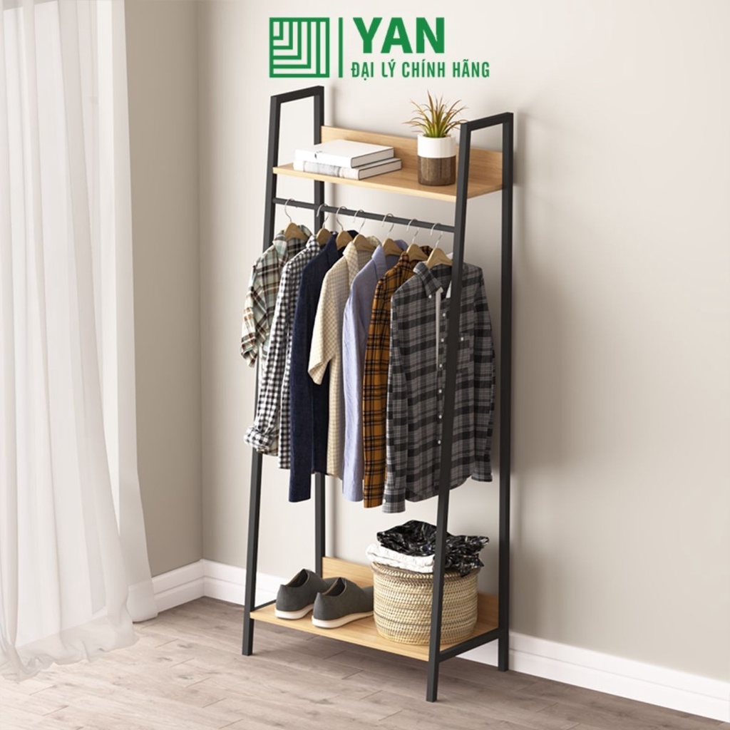 Giá treo quần áo giá để đồ đa năng khung thép chống gỉ - gm13 Xả