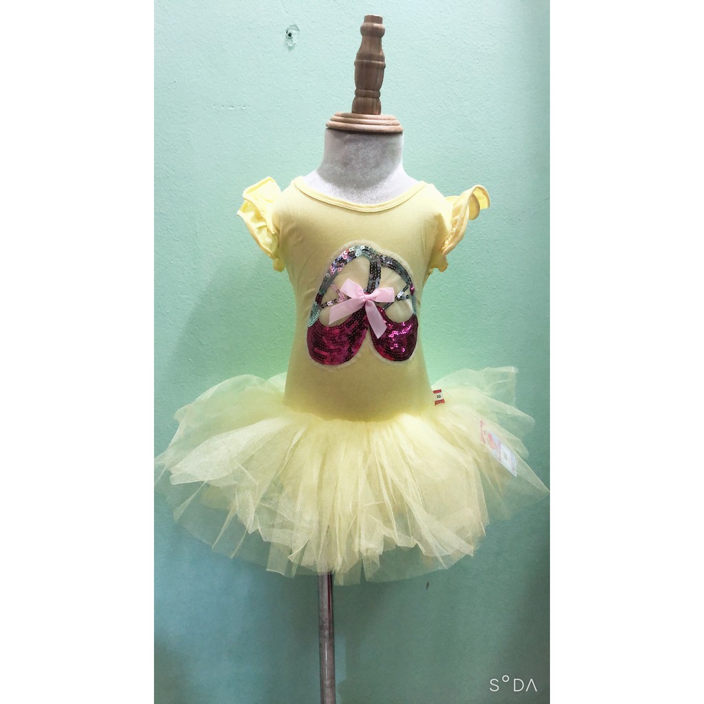 Váy Múa Ballet Trẻ Em Mẫu Kết Kim sa Hình Giày BL15