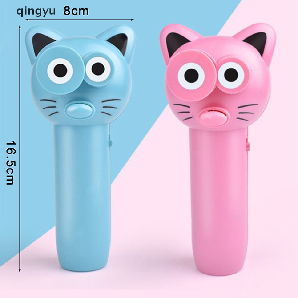 qingyu ZipString Rope Launcher Propeller Toys Cute Cat String Controller Rope Flying PLI