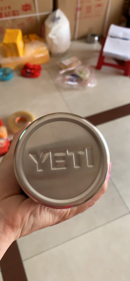 Ly giữ nhiệt tặng túi và ống hút màu inox trơn chữ nổi yeti | BigBuy360 - bigbuy360.vn