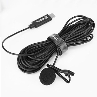 Micro cài áo có dây cổng Type-C cho điện thoại Android |  Boya BY-M3