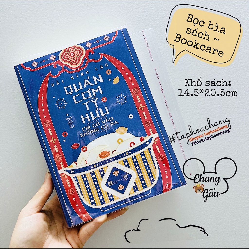 Bọc bìa/ Bookcare sách truyện khổ 14.5*20.5cm