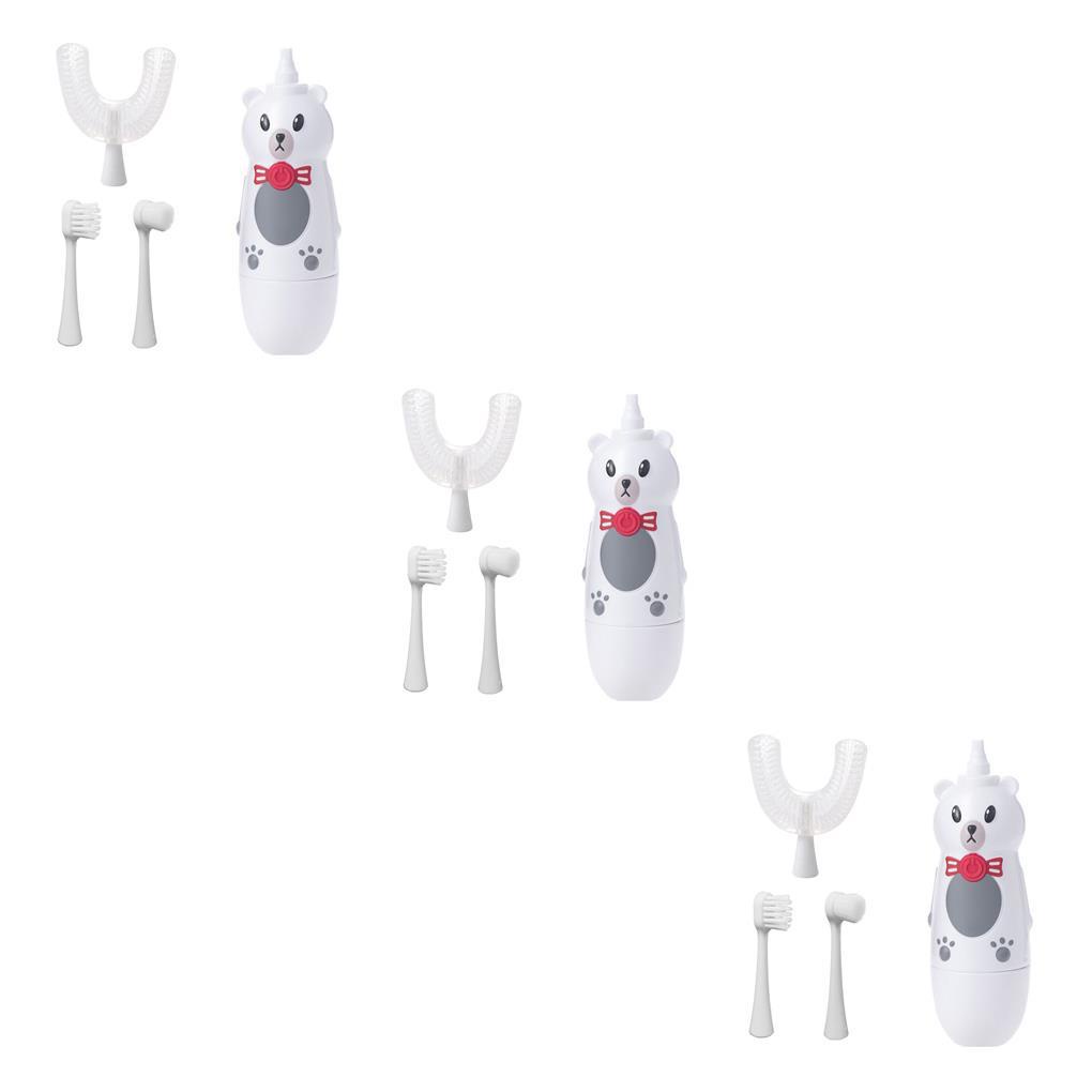 Bàn Chải Đánh Răng Điện 1 / 2 / 3 / 5 Hình Chữ U Bằng Silicone Chịu Nhiệt Tốt Cho Sức Khỏe
