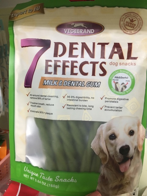 [Có sẵn] Thanh xương gặm 7dental gói 160gr