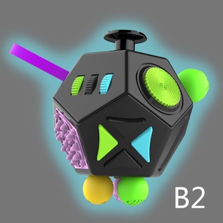 fidget pad figet cube Spot FT02 decompression Rubik's Cube second generation 12-side decompression Rubik's Cube second generation Fidget bubble music decompression toy set