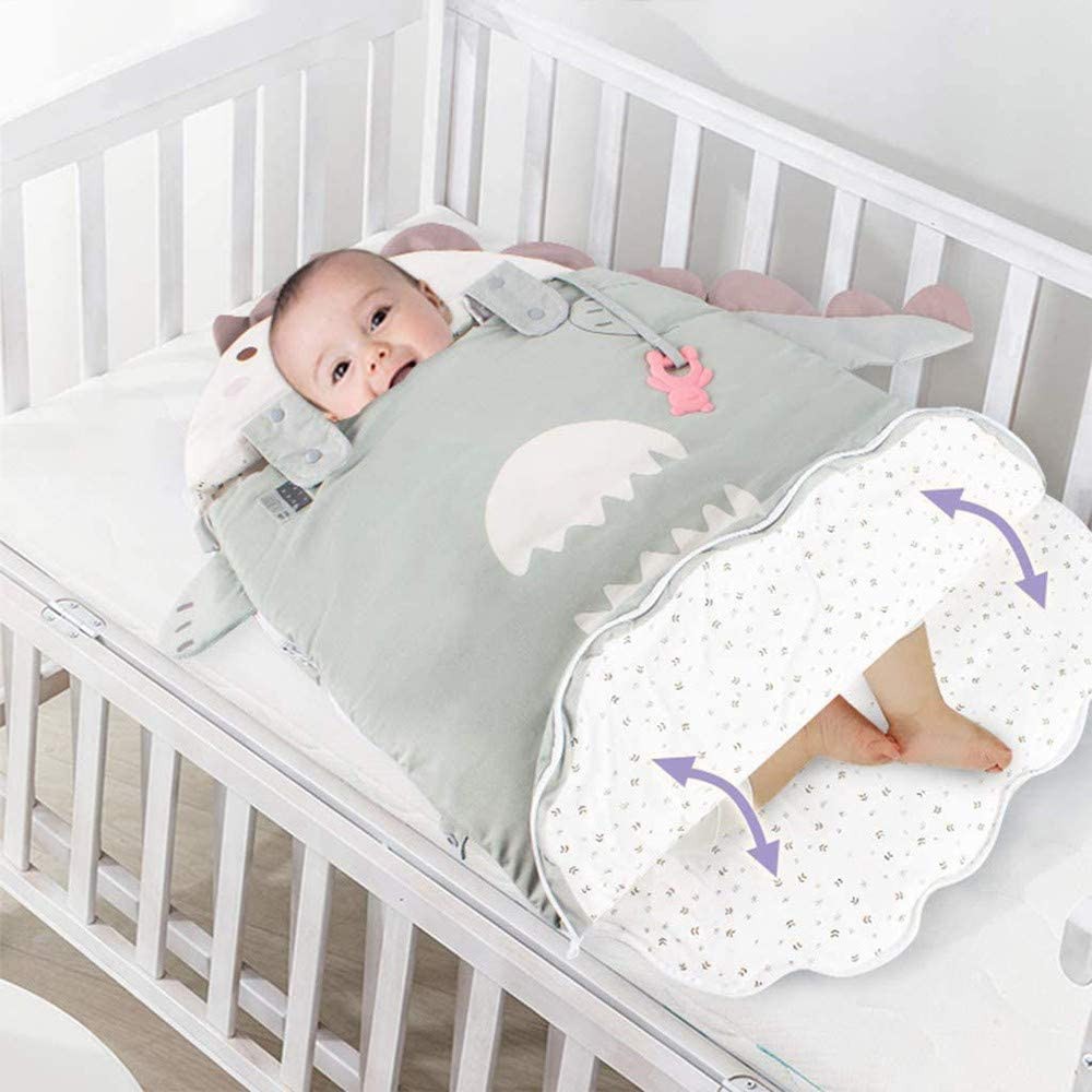 Túi ngủ trần bông hình thú 2 lớp Best Baby giữ ấm cho bé kích thước 57x85cm
