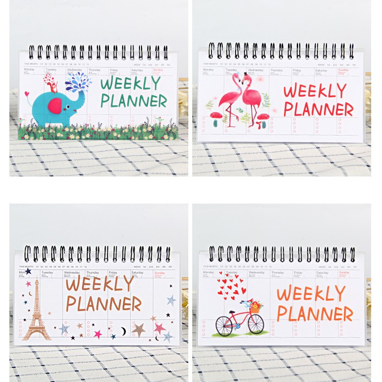 Sổ kế hoạch tuần Valentine tình nhân (Weekly Planner)