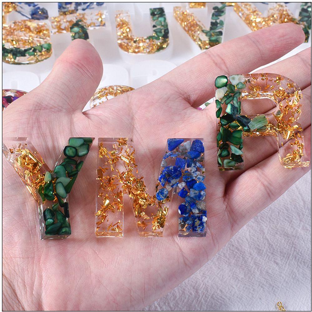 LANSEL Khuôn Nhựa Làm Móc Khóa Nhựa Resin Hình Chữ Cái