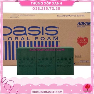 Thùng xốp xanh cắm hoa