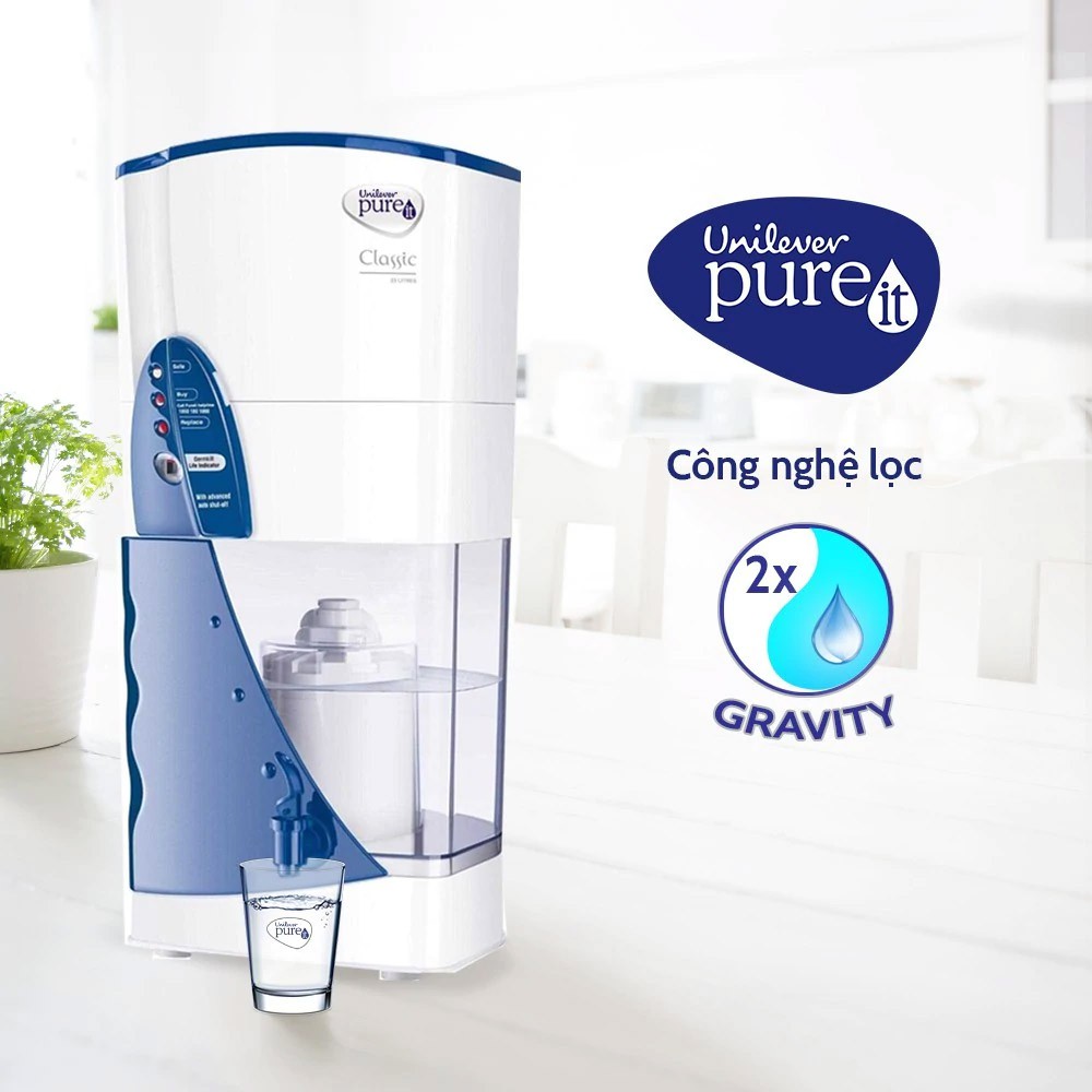 Máy lọc nước Unilever Pureit Classic 9L - Hàng Chính Hãng