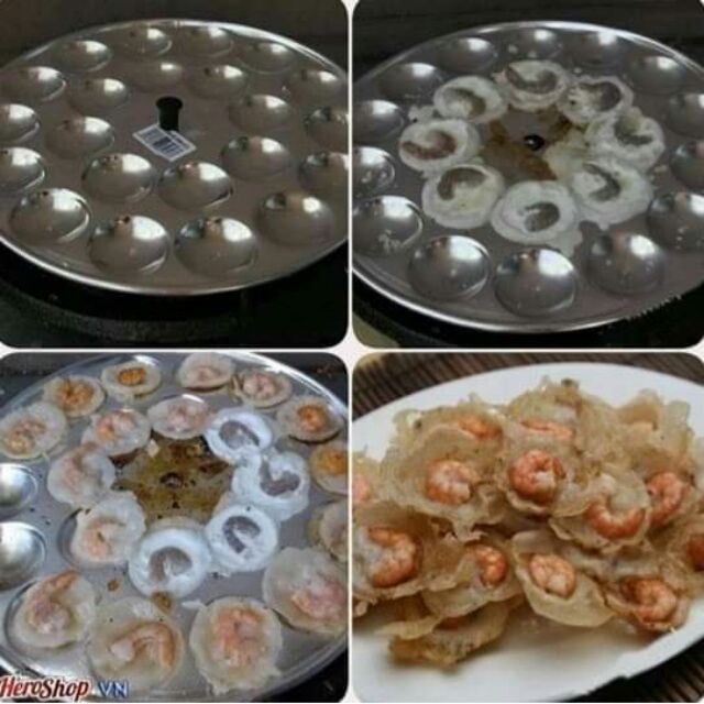 Khuôn bánh bèo 22 lỗ bằng gang