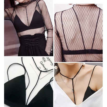 Bra satin cổ V Sexy | BigBuy360 - bigbuy360.vn