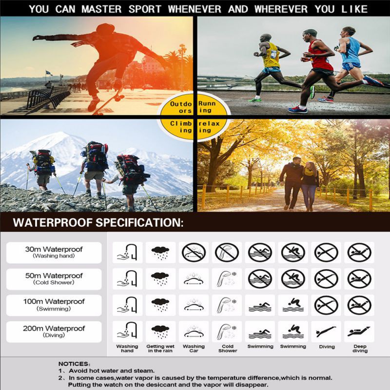 Đồng hồ đeo tay kỹ thuật số chống thấm nước phong cách thể thao | BigBuy360 - bigbuy360.vn