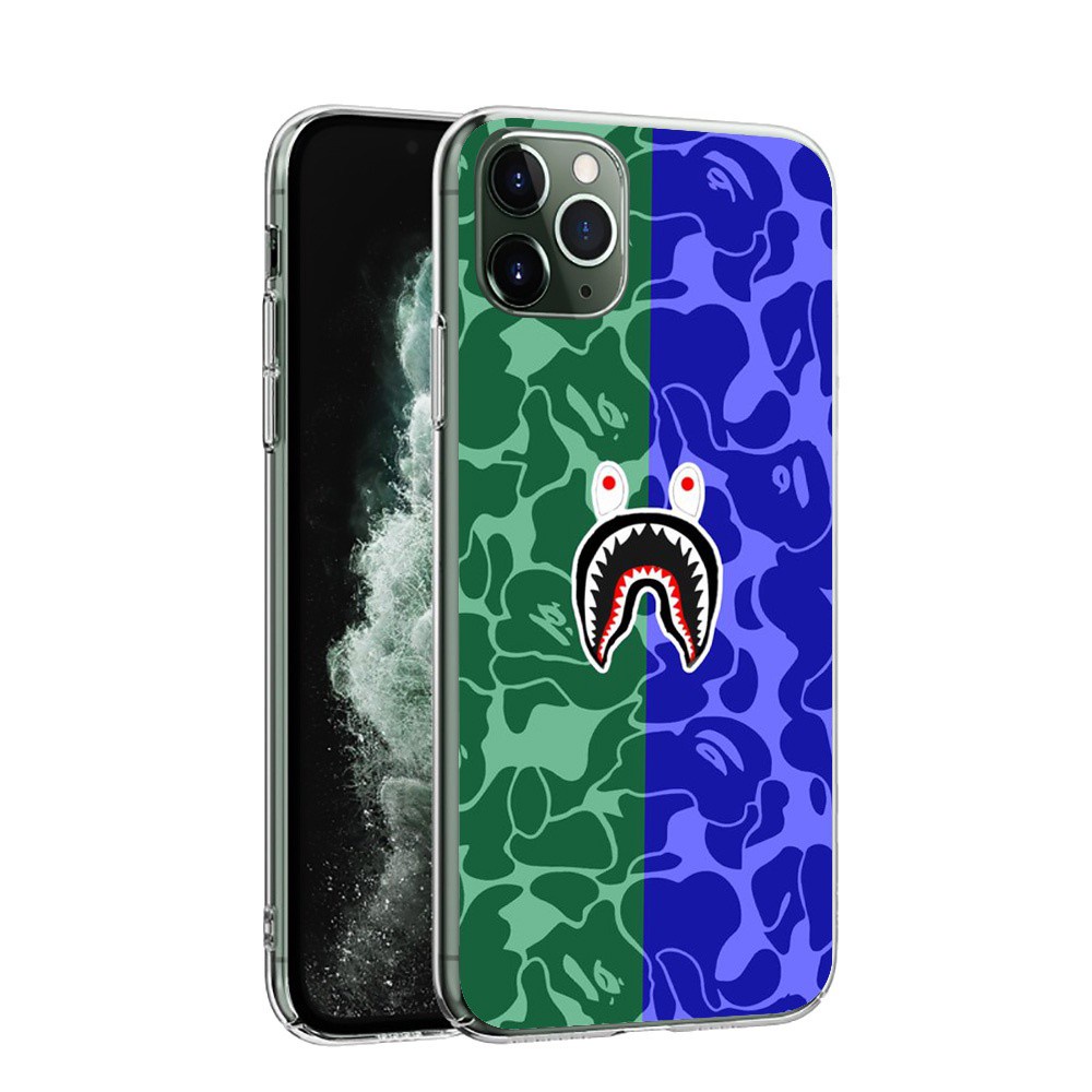 Apple Ốp Điện Thoại Trong Suốt Họa Tiết Bape Gq31 Cho Iphone 12 12pro 11 11pro Xs Max X Xr Se2020