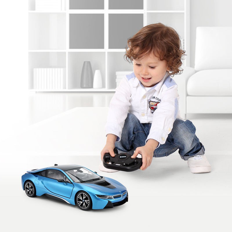 ♧✿●Ngôi sao Hui BMW I8 Sạc xe điều khiển từ xa 71060 Đồ chơi trẻ em Mô hình đua Bé trai bốn bánh Drift thể thao