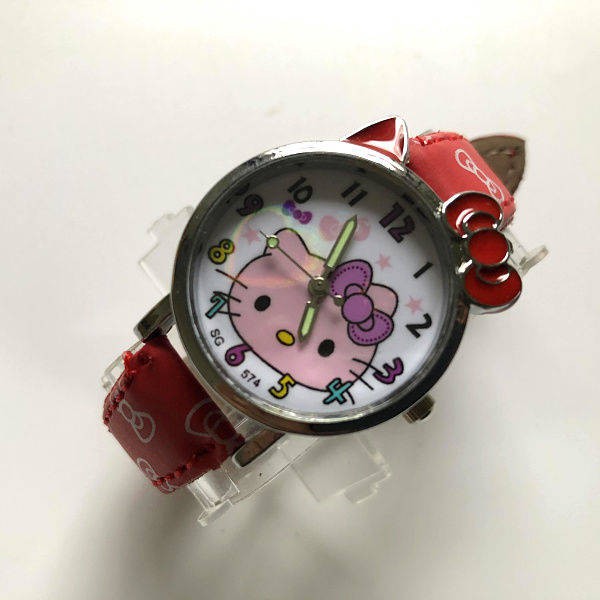 Hello Kitty vành đai bảng cô gái học sinh tiểu học trẻ mới biết đi Dễ Thương Cung mũi khâu phim hoạt hình điện tử thạch