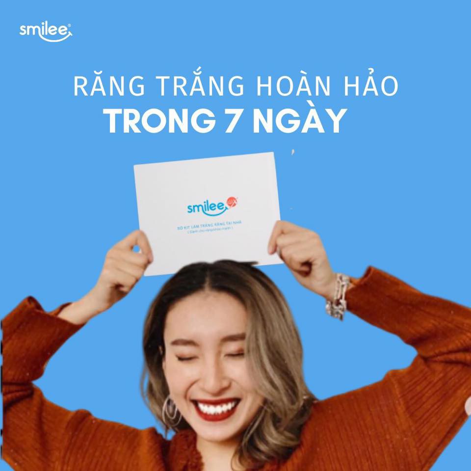 [CÓ CLIP THẬT], [Tặng Kèm Tinh Dầu Cao Câp] Tẩy Trắng Răng Tại Nhà, Răng Trắng An Toàn Smilee - Nhập Khẩu Từ Mỹ